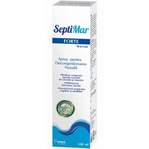 Spray pentru decongestionarea nazala SeptiMar Forte, 100 ml, Viva Pharma