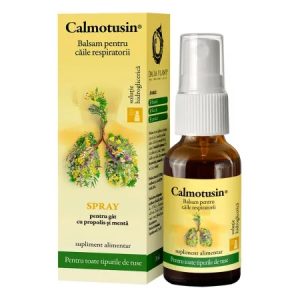 Spray pentru gat Calmotusin cu propolis si menta, 20ml, Dacia Plant