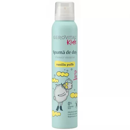 Spuma de dus Vanilla Puffs, 200 ml, Gerovital Kids