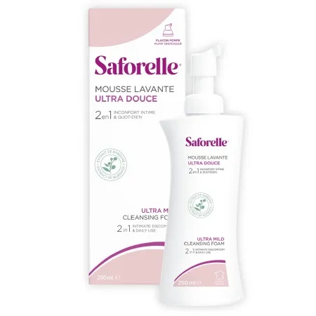 Spuma intima de curatare ultra-delicata Saforelle, 250 ml