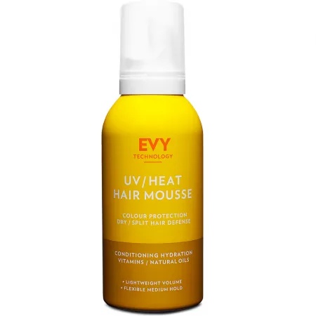 Spuma pentru par cu protectie UV Heat Hair Mousse, 150 ml, Evy Technology