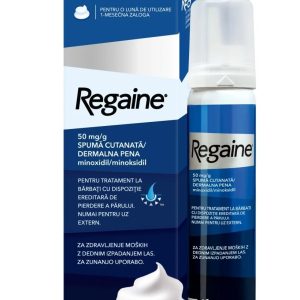Spuma Regaine 50mg/g impotriva caderii parului la barbati, 60g, Kenvue