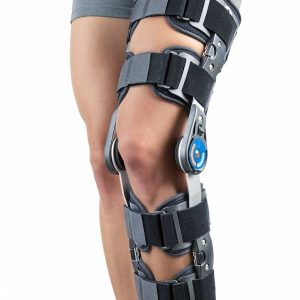 Srt359 Reha - Orteza genunchi postoperatorie reglabila cu articulatii laterale – marime universala, Triamed