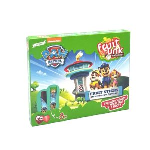 Stick din fructe cu capsuni Paw Patrol, 8 x 10g, Fruit Funk