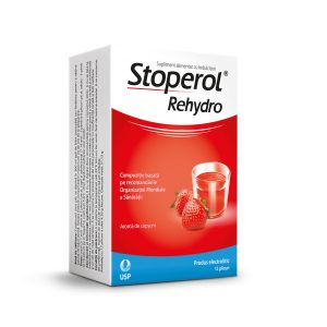 Stoperol Rehydro 12 plicuri, USP – Rehidratare orala cu saruri si glucoza