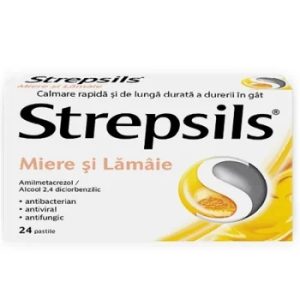 Strepsils miere si lamaie, 24 pastile de supt, Reckitt