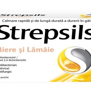 Strepsils miere si lamaie, 36 pastile de supt, Reckitt