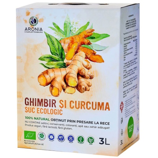 Suc de Ghimbir și Curcuma Eco pentru Detox și Imunitate 3L Aronia Charlottenburg