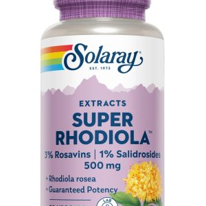 Super Rhodiola 500mg Solaray, 30 capsule, Secom