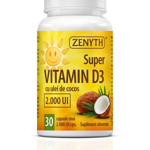 Super Vitamina D 2000UI, 30 capsule, Zenyth
