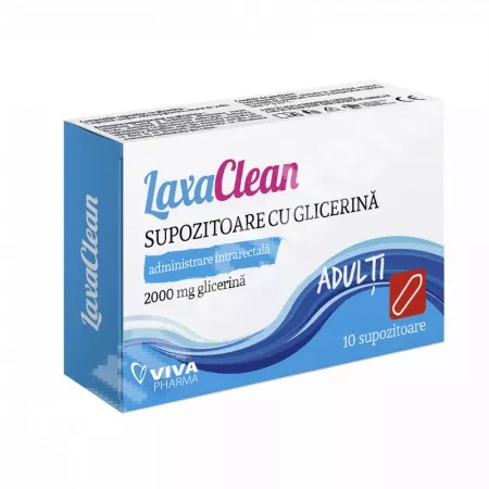 Supozitoare cu glicerina LaxaClean 10 bucati