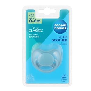 Suzeta din latex rotundă pentru 0–6 luni 23/223_BLU, Canpol babies