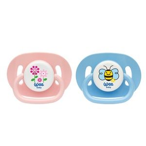 Suzeta din silicon ovala cu desen, nr. 2, cod 830, Wee Baby