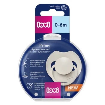 Suzeta din silicon pentru 0 - 6 luni Prime Coconut 34/400, 1 bucata, LOVI