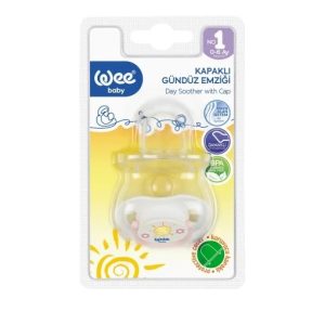 Suzeta silicon ortodontica pentru somn, 0-6 luni, 781, Wee Baby