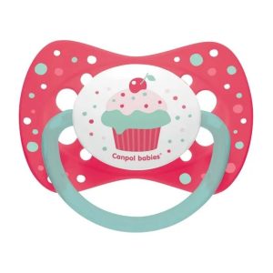 Suzeta simetrica silicon Cupcake pink, 6-18L+, 23/283, Canpol