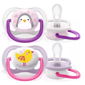 Suzete Ultra Air 0-6 luni FETE, 2 Buc SCF080/06, Avent