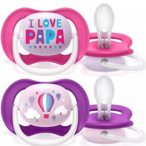 Suzete Ultra Air 6 -18 luni FETE, 2 Buc SCF080/04, Avent