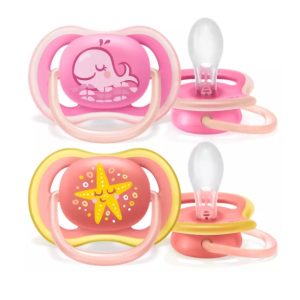 Suzete Ultra Air design marin fetite 6-18luni SCF085/04, 2 bucati, Philips Avent