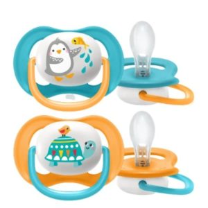 Suzete Ultra Air Design Text baieti, 6-18luni, SCF080/07, 2 bucati, Philips Avent