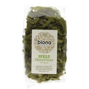 Tagliatele din spelta cu spanac Eco, 250g, Biona