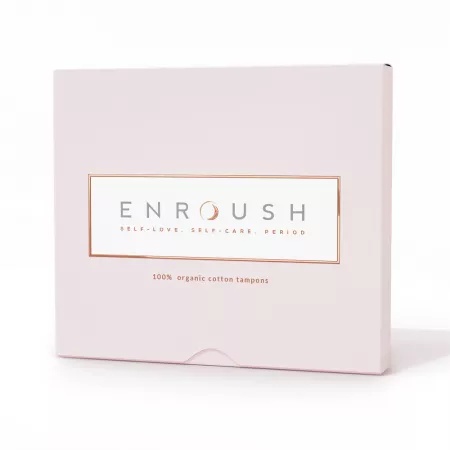 Tampoane bumbac organic Mini, 16 bucati, Enroush