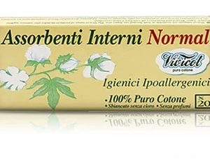 Tampoane din bumbac bio, 2 picaturi, 20 bucati, Vivicot Puro Cotone