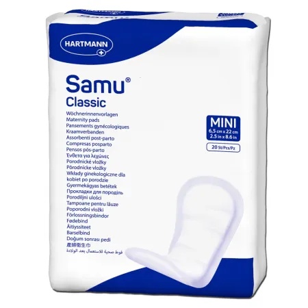 Tampoane postnatale absorbante Samu Classic Mini, 20 bucati, Hartmann