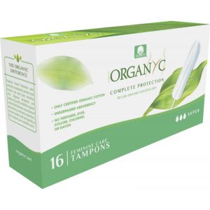 Tampoane din bumbac organic Super, 16 bucati, Organyc