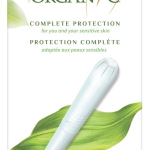 Tampoane din bumbac organic cu aplicator Super, 14 bucati, Organyc