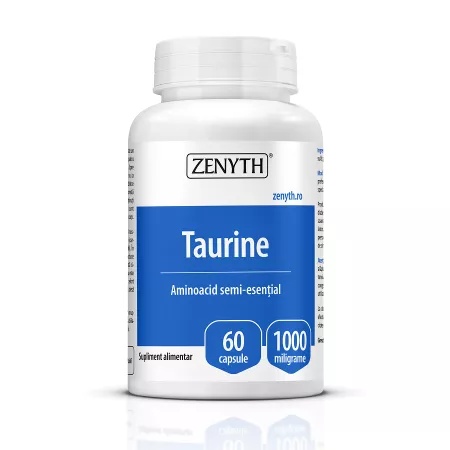 Taurine 1000 mg, 60 capsule – Zenyth