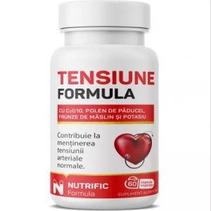 Tensiune formula cu coenzima Q10, 60 capsule vegetale, Nutrific