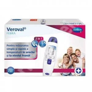 Termometru cu infrarosu pentru 2 in 1 pentru frunte si ureche Veroval, Hartmann