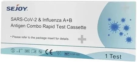 Test rapid COMBO Gripa A+B si Covid, Sejoy, 1 test/cutie
