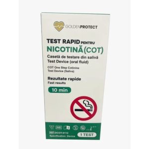 Test rapid de depistare a consumului de Nicotina (COT), 1 test, Golden Protect