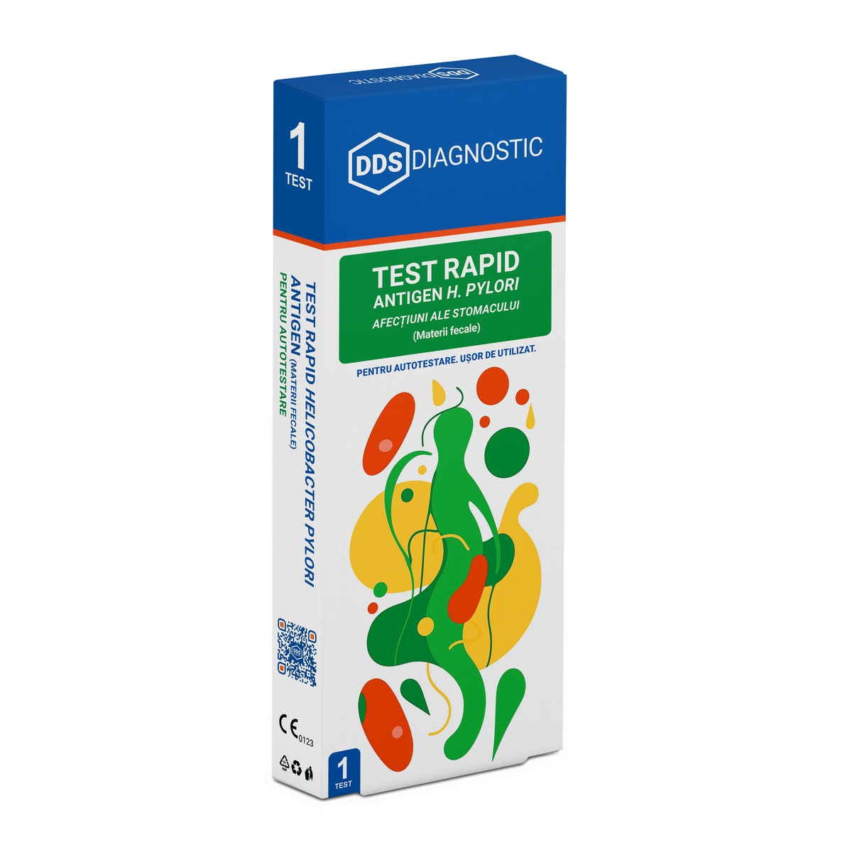 Test Rapid Helicobacter pylori Antigen (materii fecale) – Autotestare, 1 test/kit