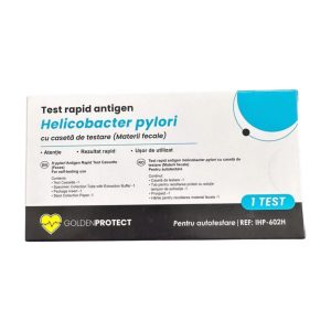Test rapid pentru afectiuni ale stomacului (Helicobacter Pylori), 1 bucata, Golden Protect