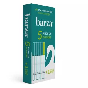 Teste de ovulatie, 5 bucati + test de sarcina, 1 bucata, Barza