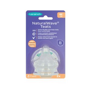 Tetina din silicon flux mediu, 2 bucati, 75910, Lansinoh