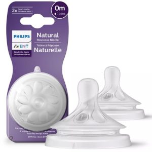 Tetina Natural Response, 0 luni+, SCY961/02, 2 bucati, Philips Avent