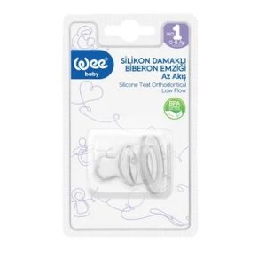 Tetina ortodontica din silicon pentru biberon 0-6l, nr. 1, 1 bucata, 875, Wee Baby
