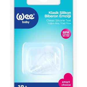Tetina silicon rotunda 18l+, 1 bucata, 822, Wee Baby