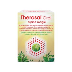 Therasal Oral Alpine cu gust mentolat, 18 comprimate de supt, Vedra