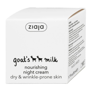 Crema hidratanta de noapte cu lapte de capra, 50 ml, Ziaja