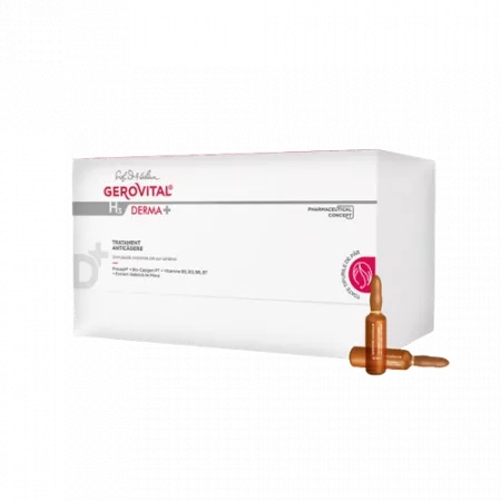 Tratament anticadere Gerovital H3 Derma+ – 12 fiole x 10 ml