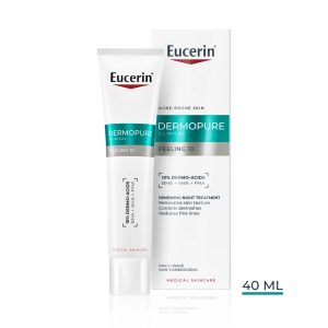 Tratament exfoliant cu acid salicilic pentru noapte Dermo Pure, 40ml, Eucerin