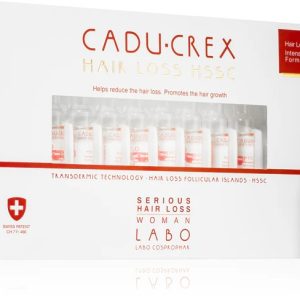 Tratament împotriva căderii părului stadiu sever pentru femei, LABO Cadu-Crex HSSC, 40 fiole, 3.5ml