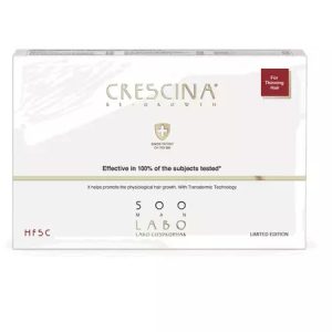 Tratament intensiv pentru cresterea parului 500 Crescina Man Re-Growth, 5 fiole, Labo
