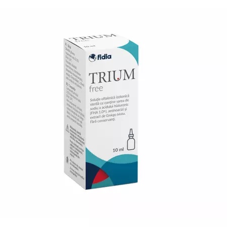 Trium Free picaturi oftalmice, 10 ml, Fidia