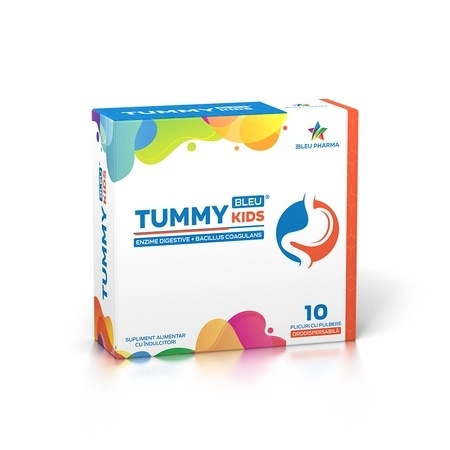 Tummy Bleu Kids, 10 plicuri - Bleu Pharma